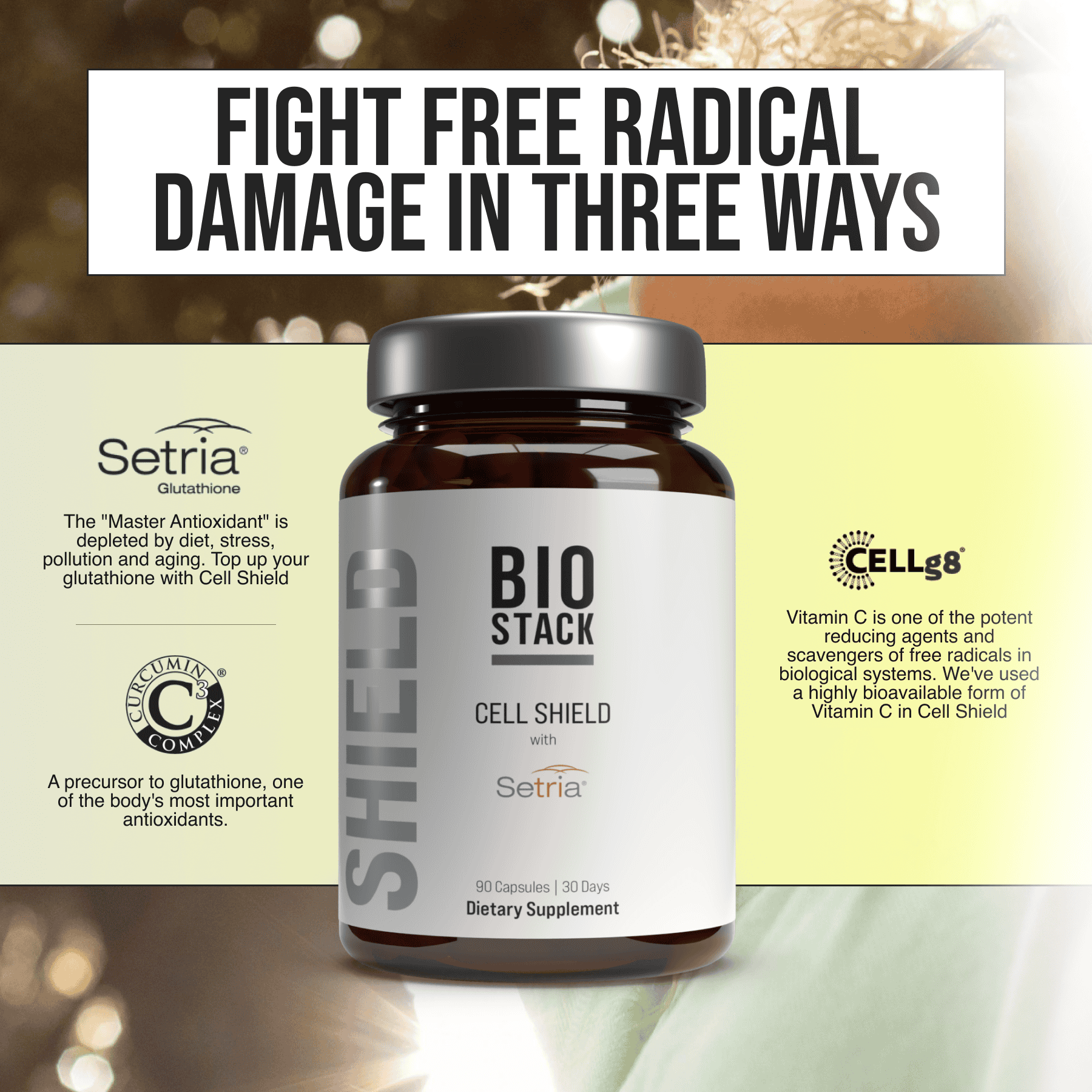Cell Shield — Curcumin C3® Complex by BioStack