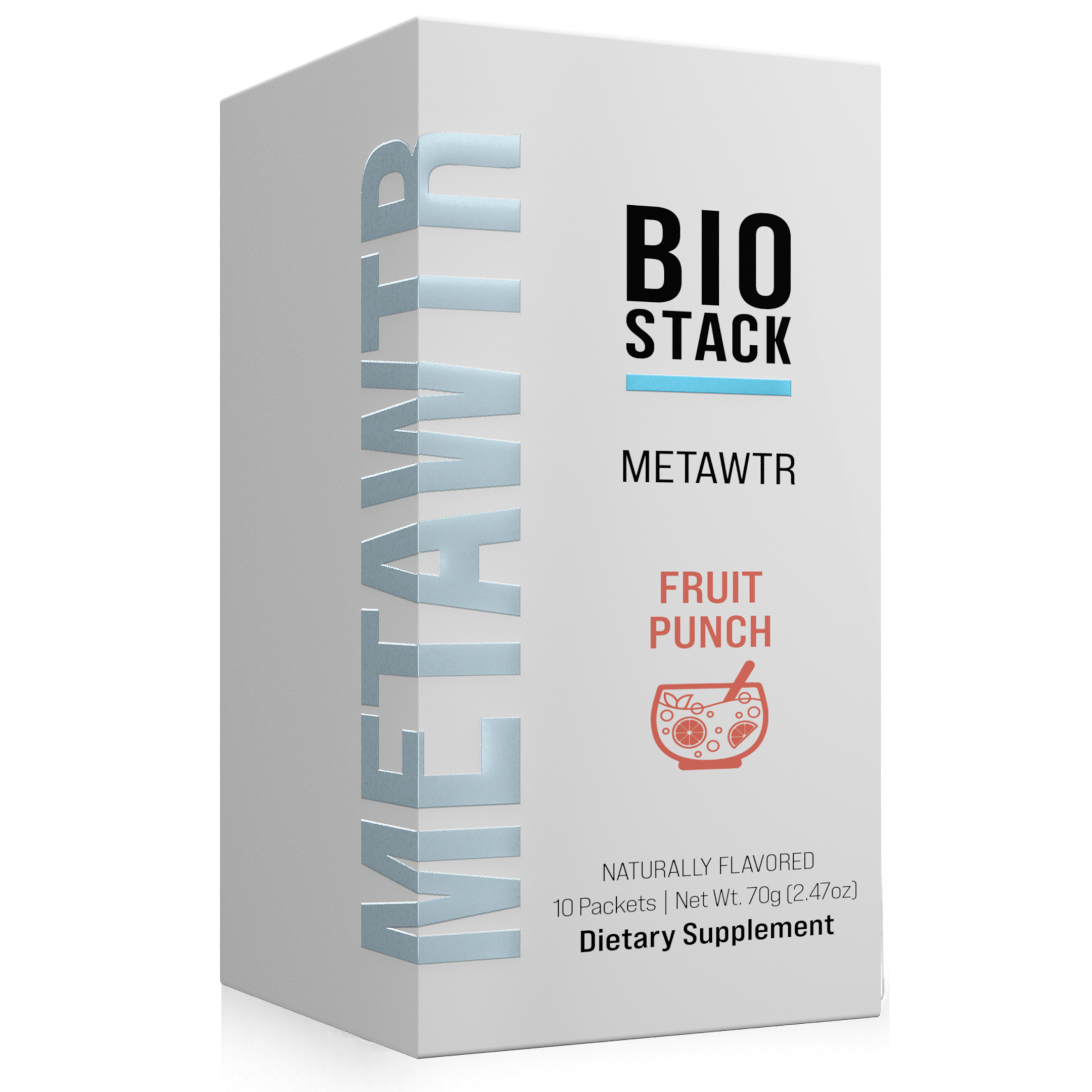 MetaWTR Hydration Drink Mix — Fruit Punch (10 Stick Pack)