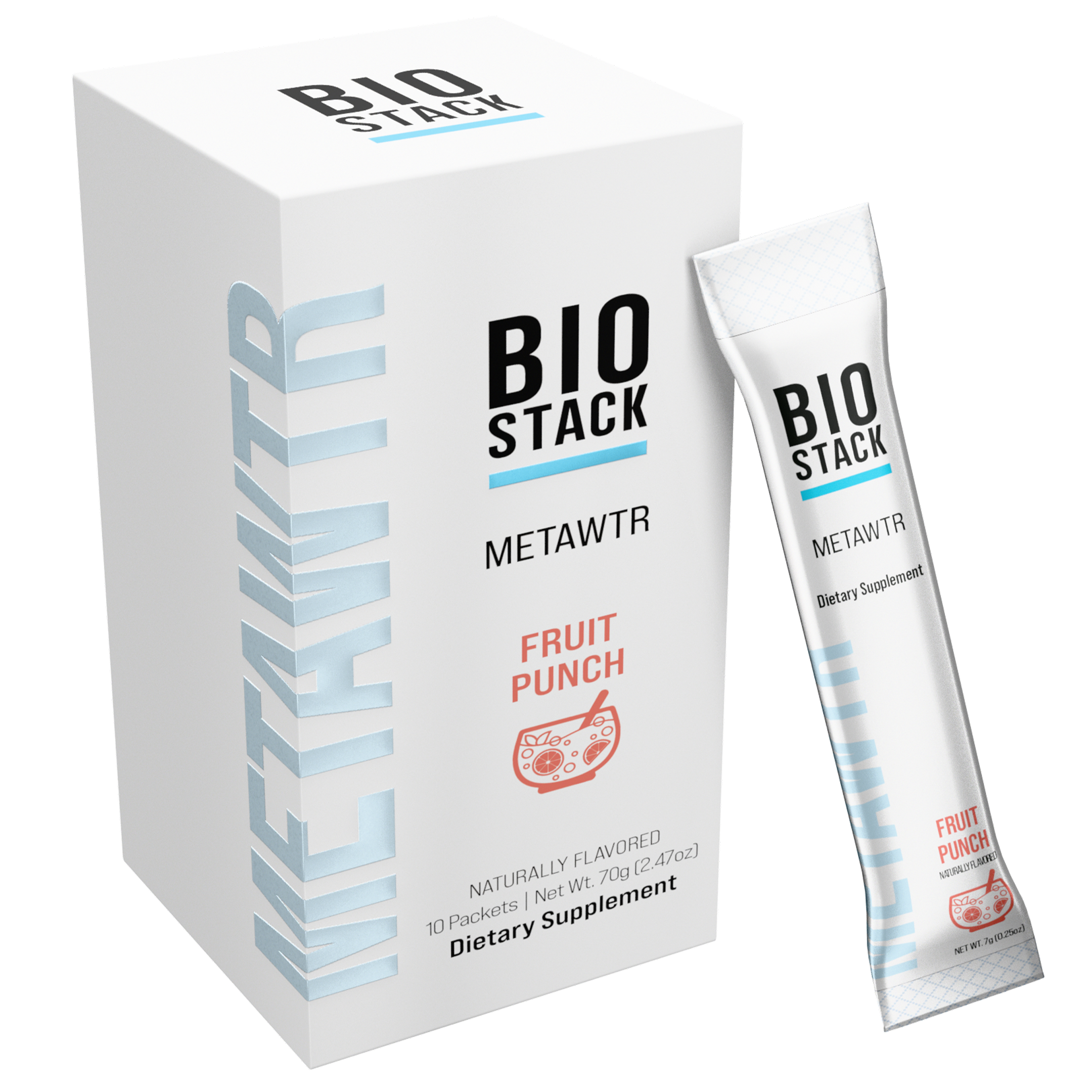 MetaWTR Hydration Drink Mix — Fruit Punch (10 Stick Pack)