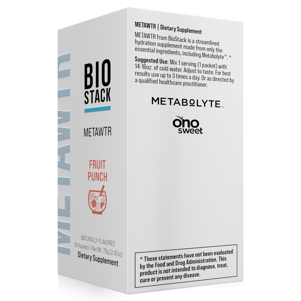 MetaWTR Hydration Drink Mix — Fruit Punch (10 Stick Pack)