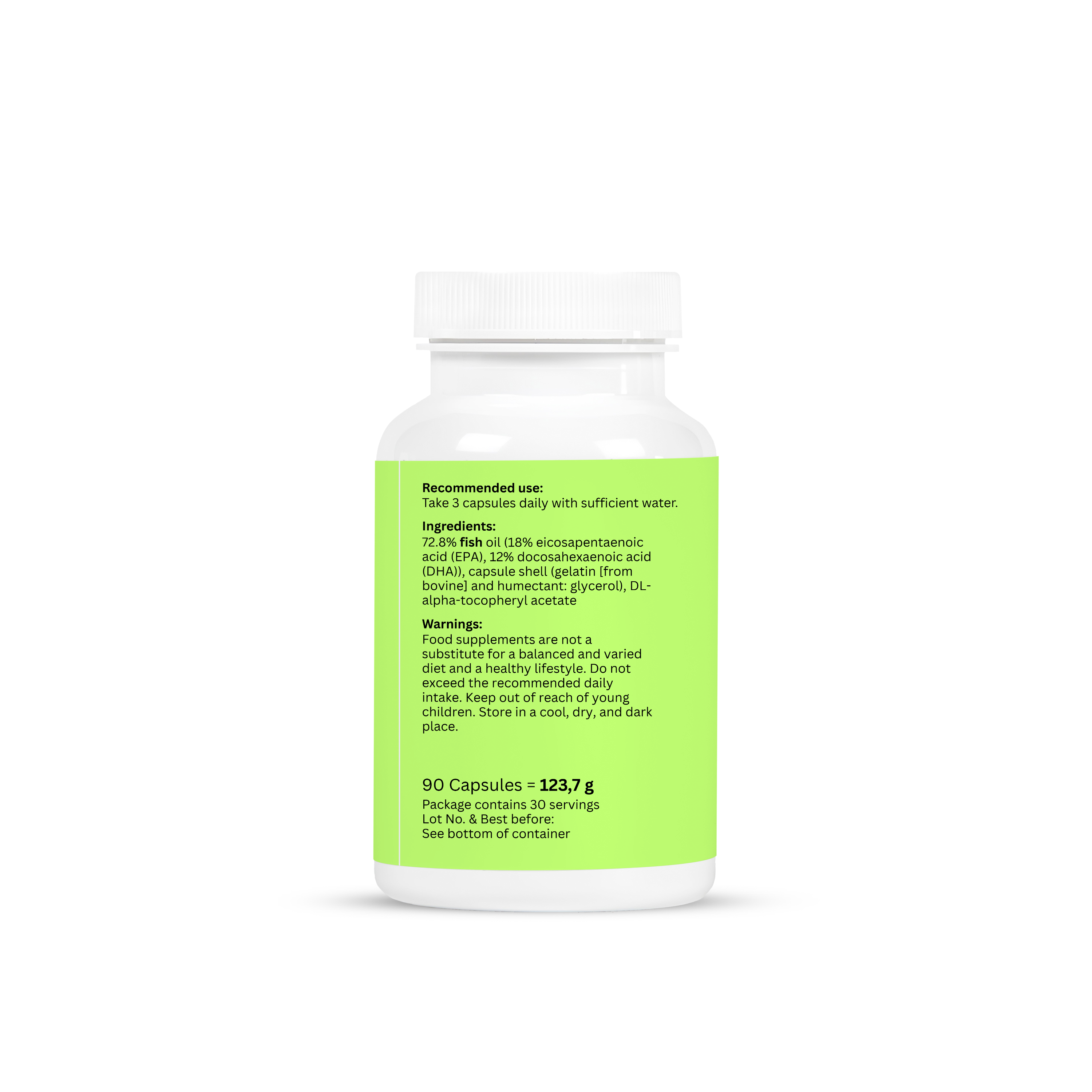 Omega-3 + Vitamin E – 90 Capsules