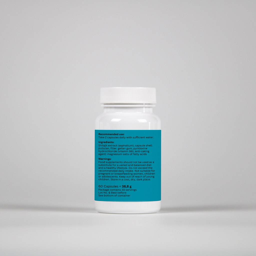 Shilajit + Vitamin B6 - 60 Capsules