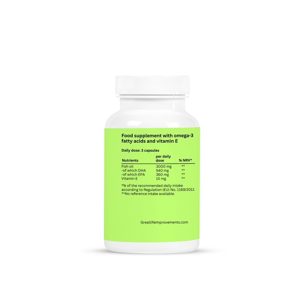 Omega-3 + Vitamin E – 90 Capsules