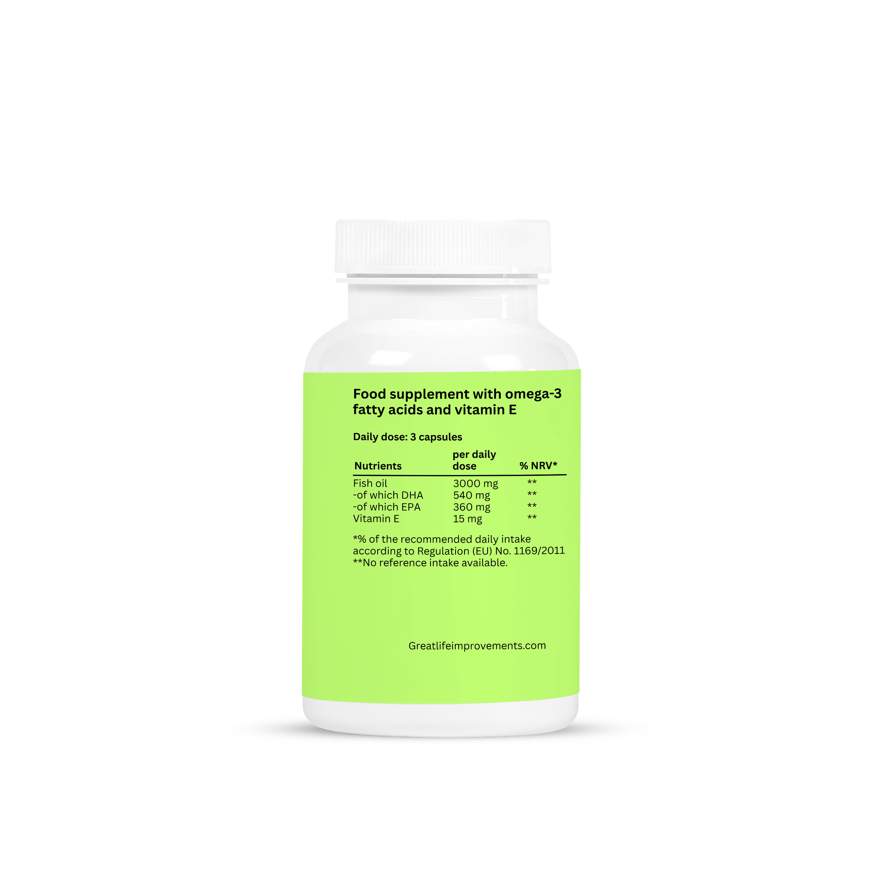 Omega-3 + Vitamin E – 90 Capsules