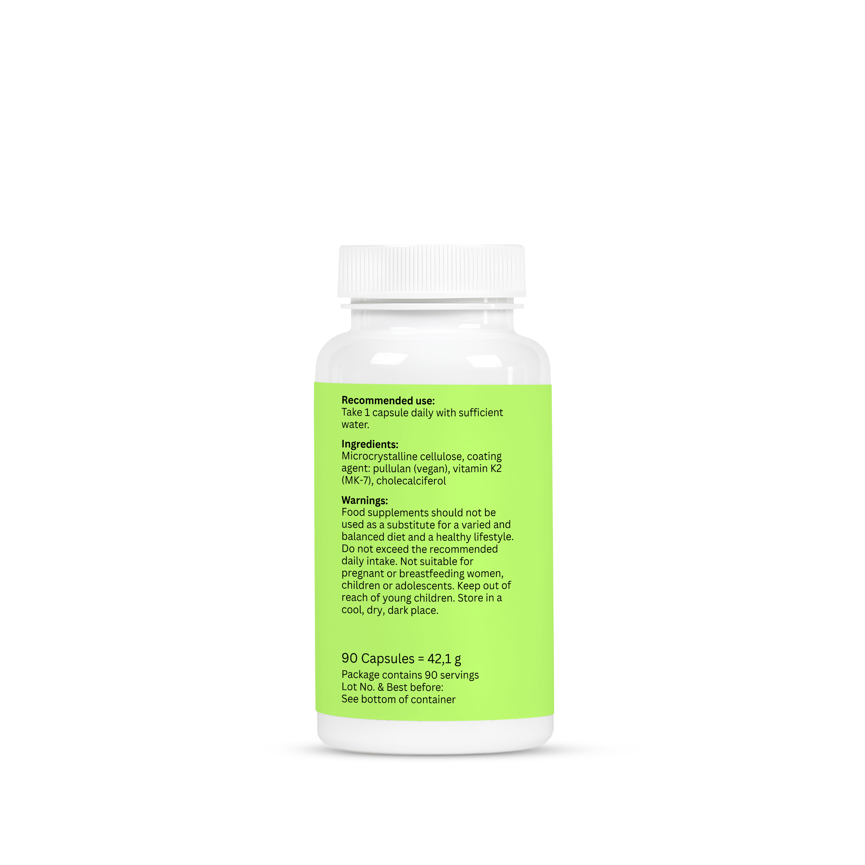 Vitamin D3 + K2 – 90 Capsules