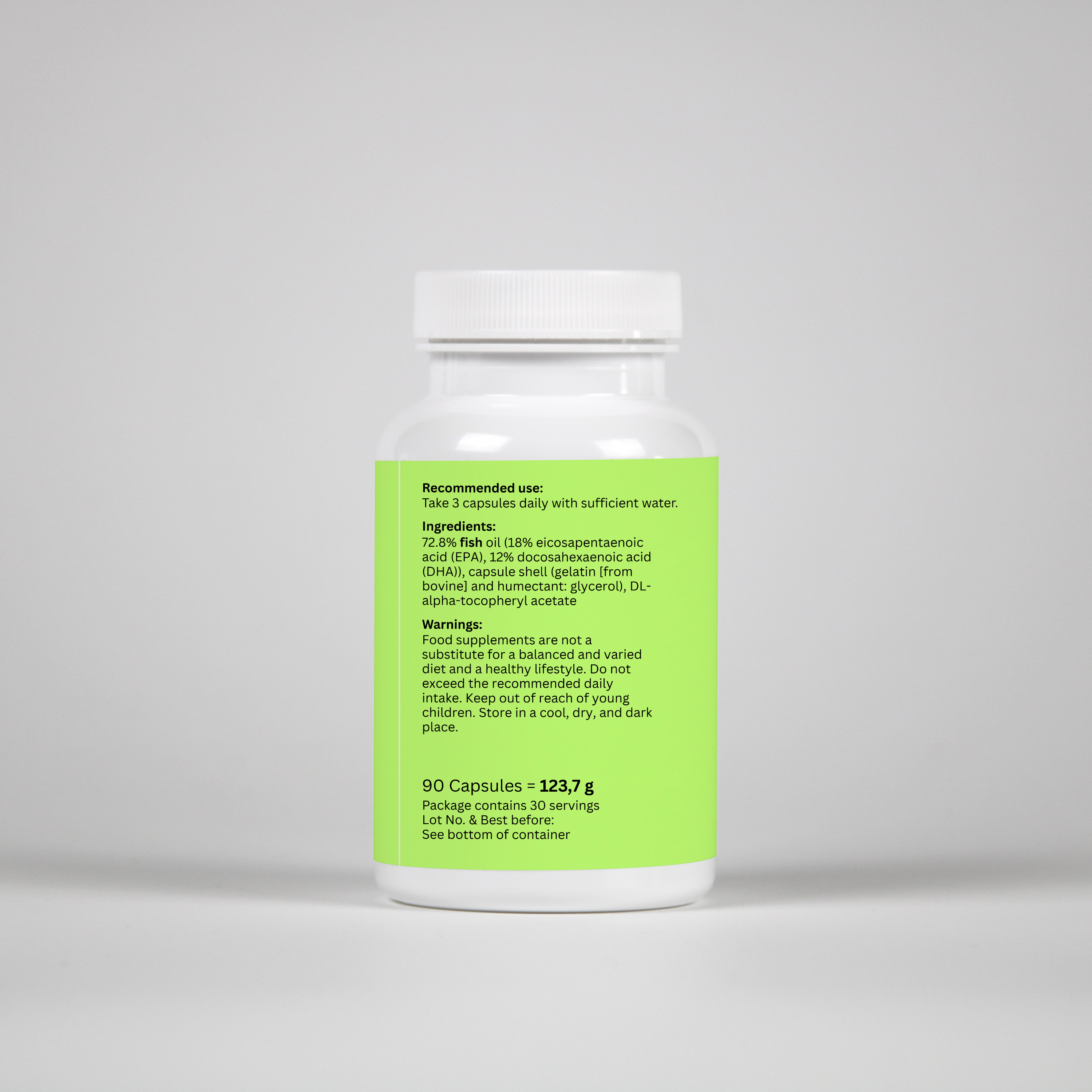 Omega-3 + Vitamin E – 90 Capsules