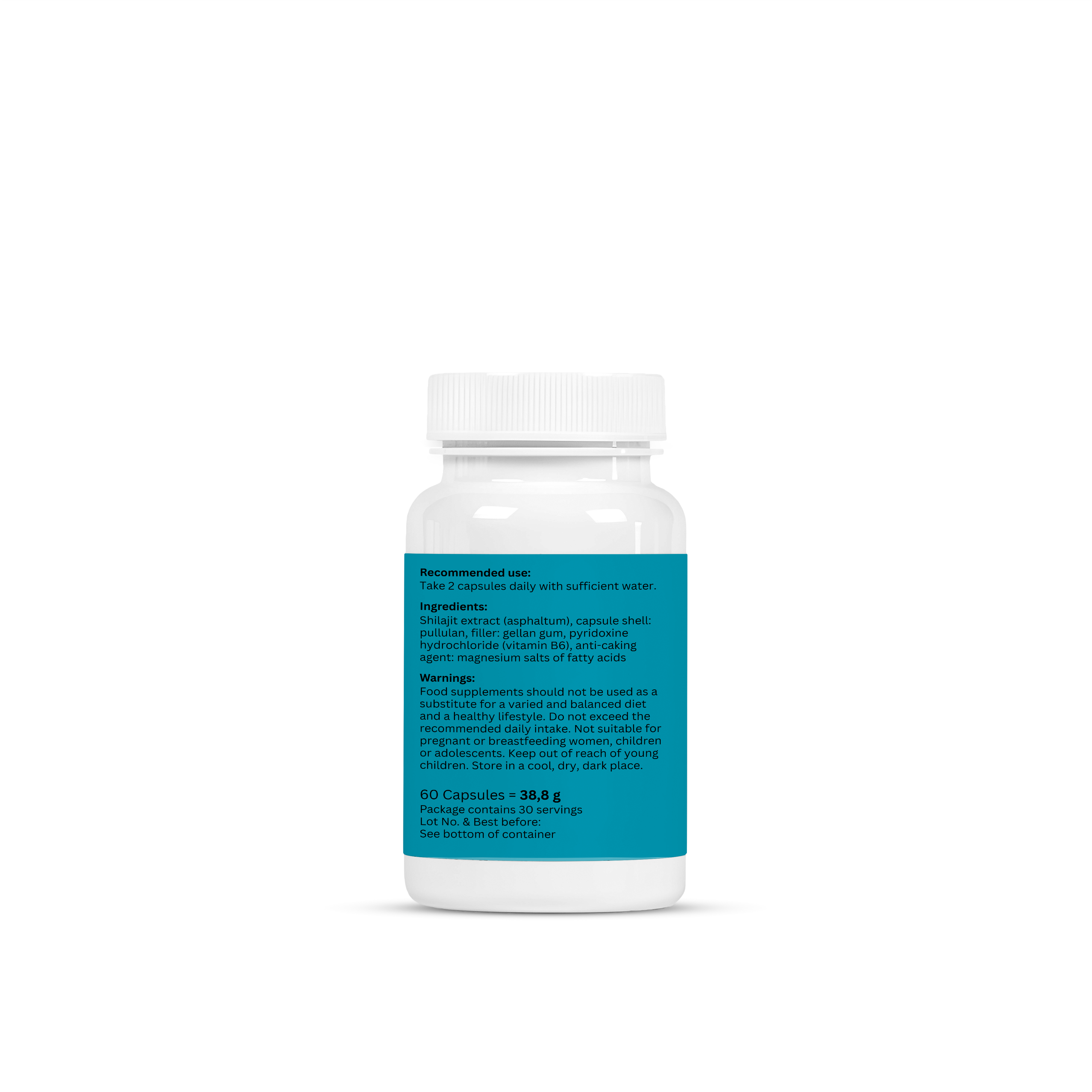 Shilajit + Vitamin B6 - 60 Capsules