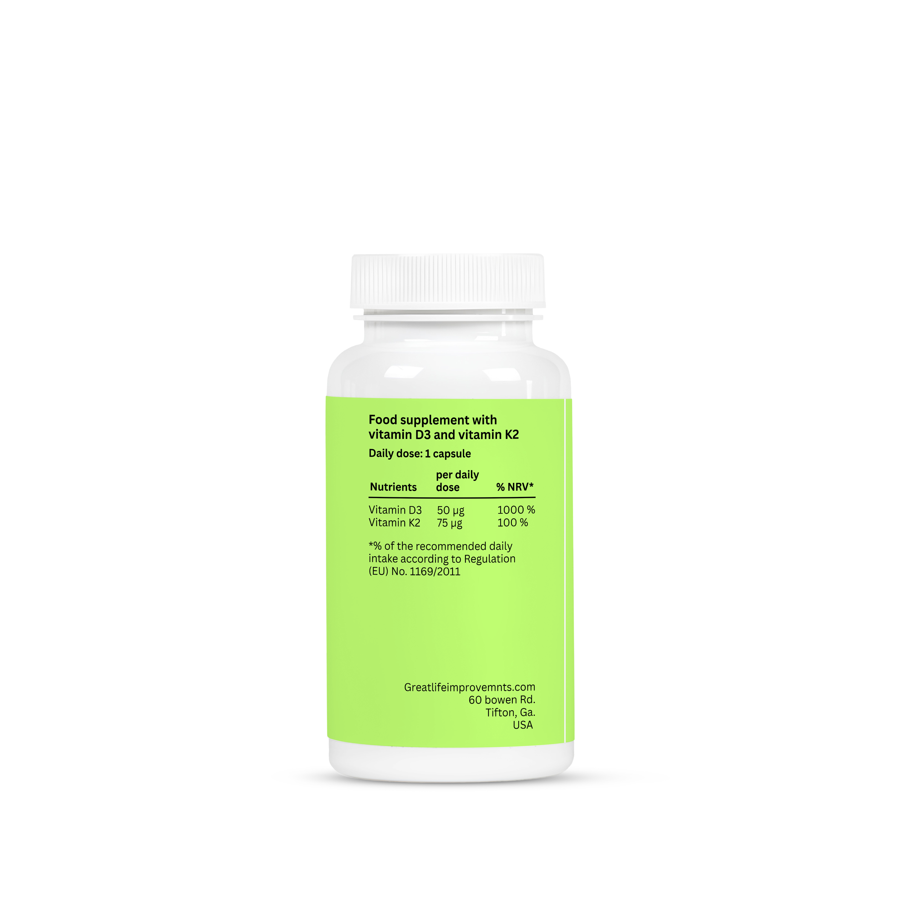 Vitamin D3 + K2 – 90 Capsules
